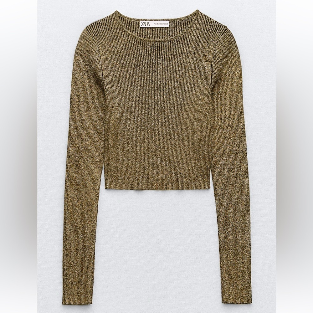 Zara metallic top